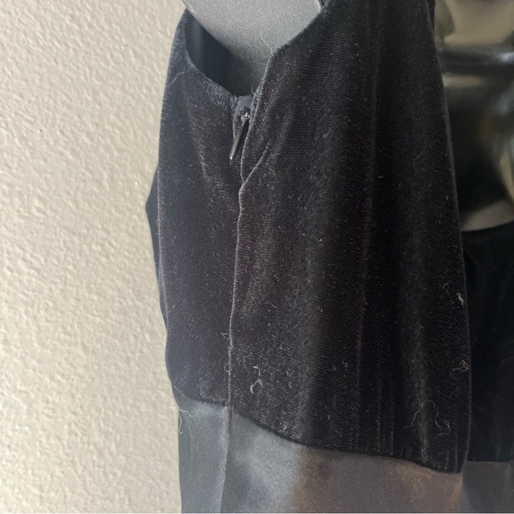 Vintage R Wear Rampage Black Satin Velvet Maxi Dress 90s Y2K Whimsigoth Sz 5 - Picture 5 of 11